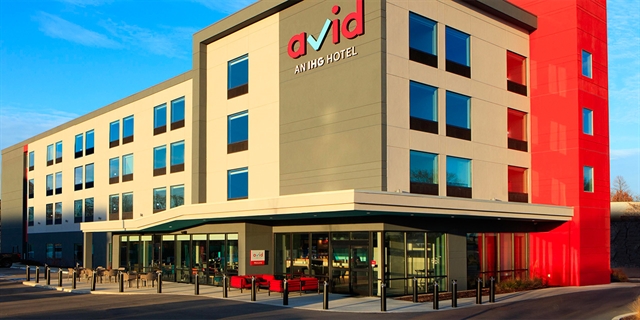 Hotel exterior rendering.