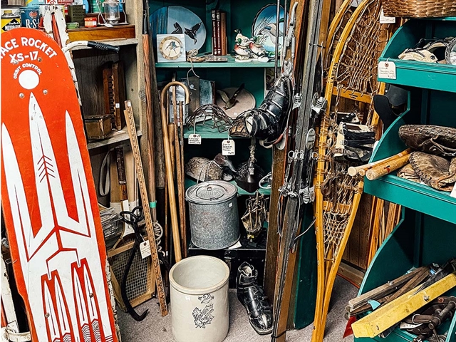 Antiques at Wisconsin Dells Antique & Craft Mall.