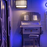 Futuristic equipment at Booby Trap Escape Rooms.