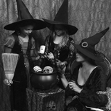 People dressed as witches.