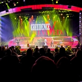 Creed tribute band on stage.