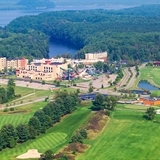 Aerial shot of Chula Vista Resort.