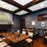 Vintage dining room themed with 1855 art.