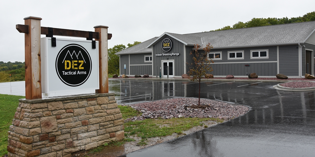 Exterior of DEZ Tactical Arms & Indoor Shooting Range.