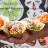 Various taco offerings from Grateful Shed.