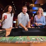 People gaming at Ho-Chunk Gaming Wisconsin Dells.