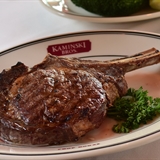 Large steak at Kaminski's Chop House.