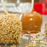 Various caramel apples.