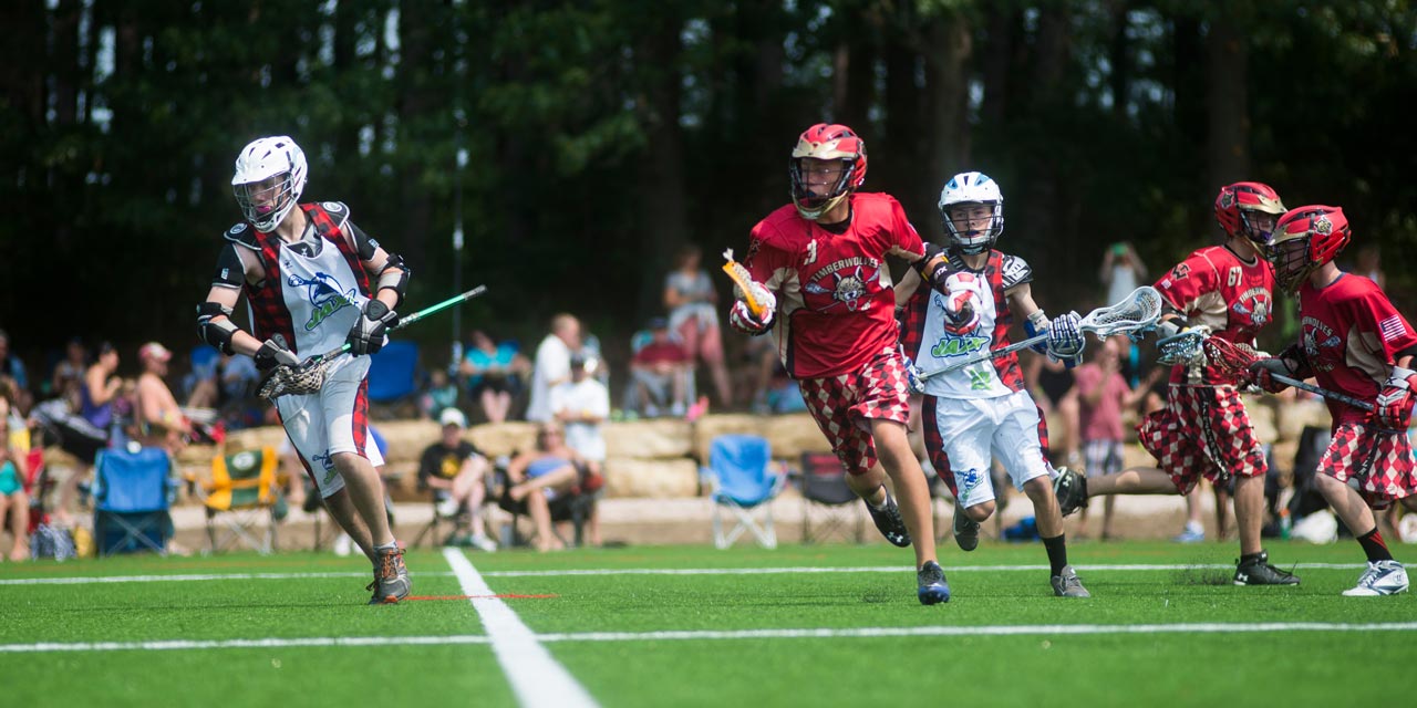 Outdoor Lacrosse game.