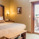 Bedroom with outdoor patio.
