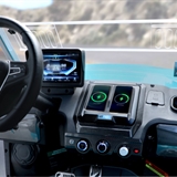 steering wheel of golf cart