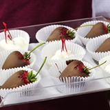 Chocolate covered strawberries.