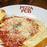 Spaghetti and Garlic Bread