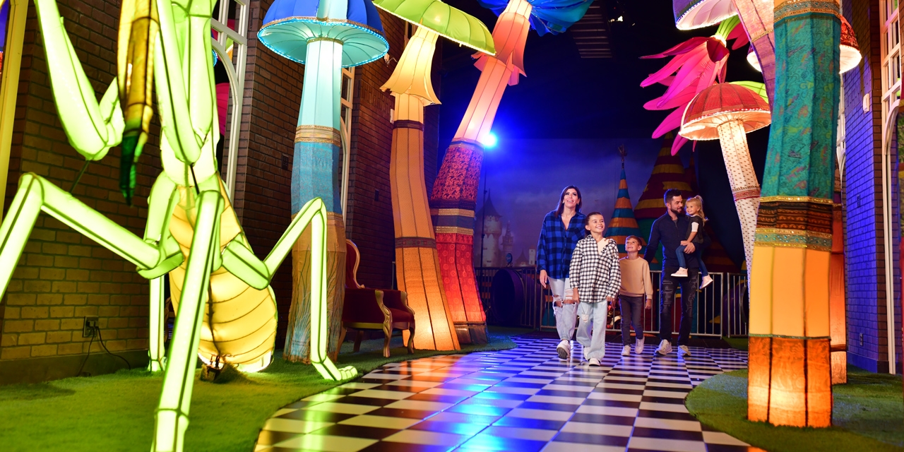 Family walking through Ripley's Believe It or Not! Museum