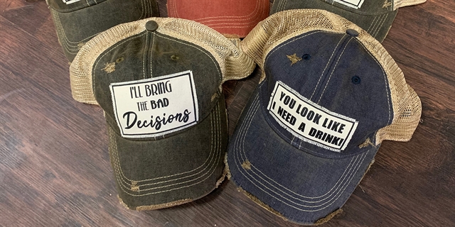 Hats from Sole Moccasins & More.