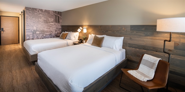 Interior of a Double Queen room.