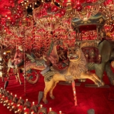 A massive indoor carousel.