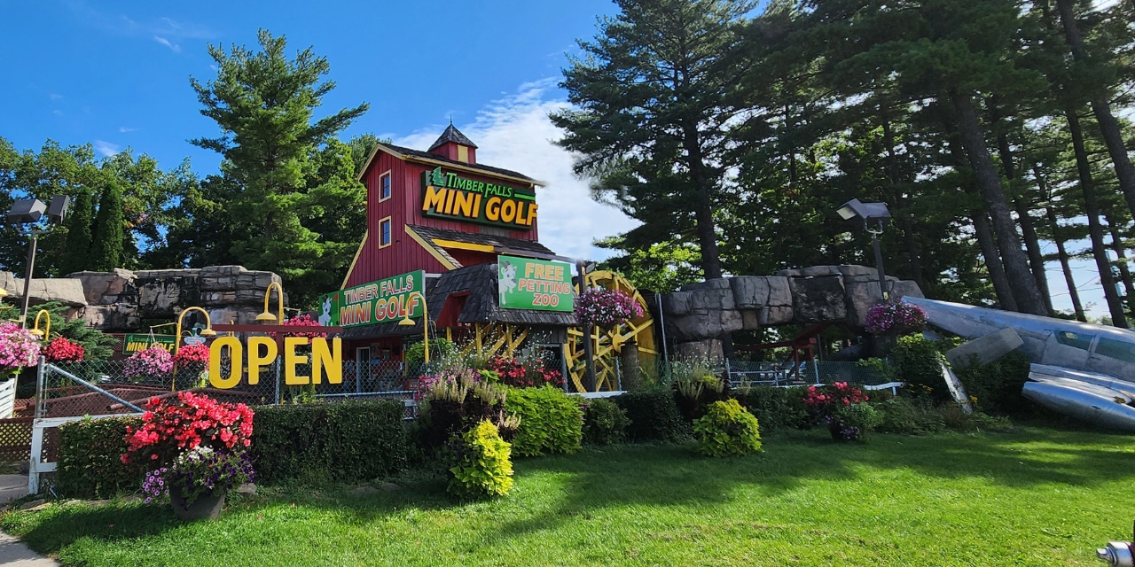 Timber Falls Adventure Park mini-golf.