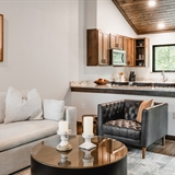 Kitchen and common space.