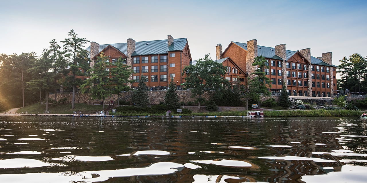 Wilderness on the Lake overlooking the lake with a pier.