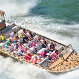 Jetboat making a wave.