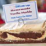 Homemade fudge from Wisconsin Dairyland Fudge.